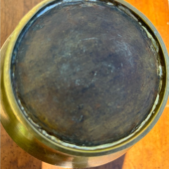 Chinese Patinated Bronze Champleve Enamel Vase - Picture 5 of 5